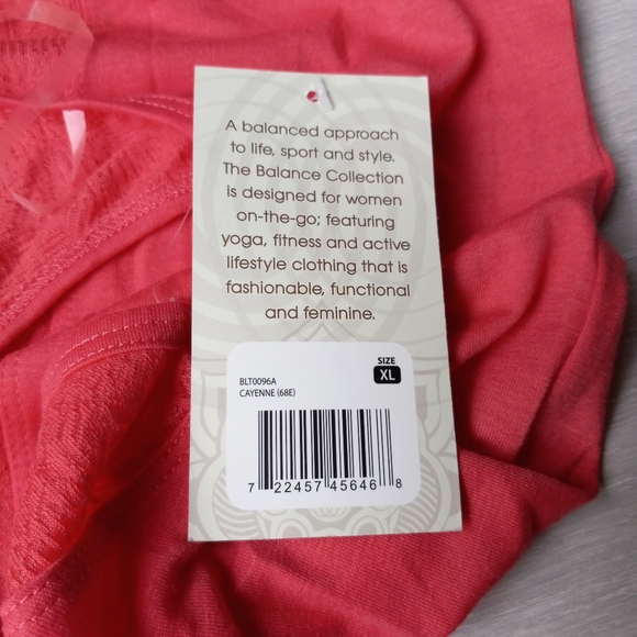 Balance Collection Woven Back Tank Top, Size Extra Large NWT - Picture 6 of 6